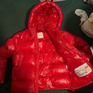 Red Monclear Puffer Jacket